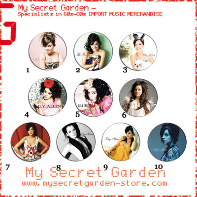 Lily Allen - Portrait Pinback Button Badge Set 1a or 1b( or Hair Ties / 4.4 cm Badge / Magnet / Keychain Set )